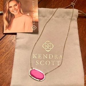 Kendra Scott Delaney Gold Necklace in Magenta